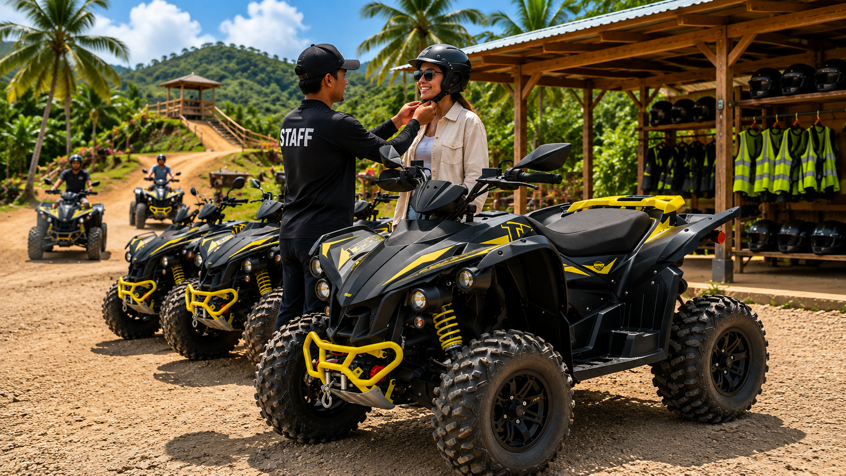 ATVs for rental business and guided riding activities