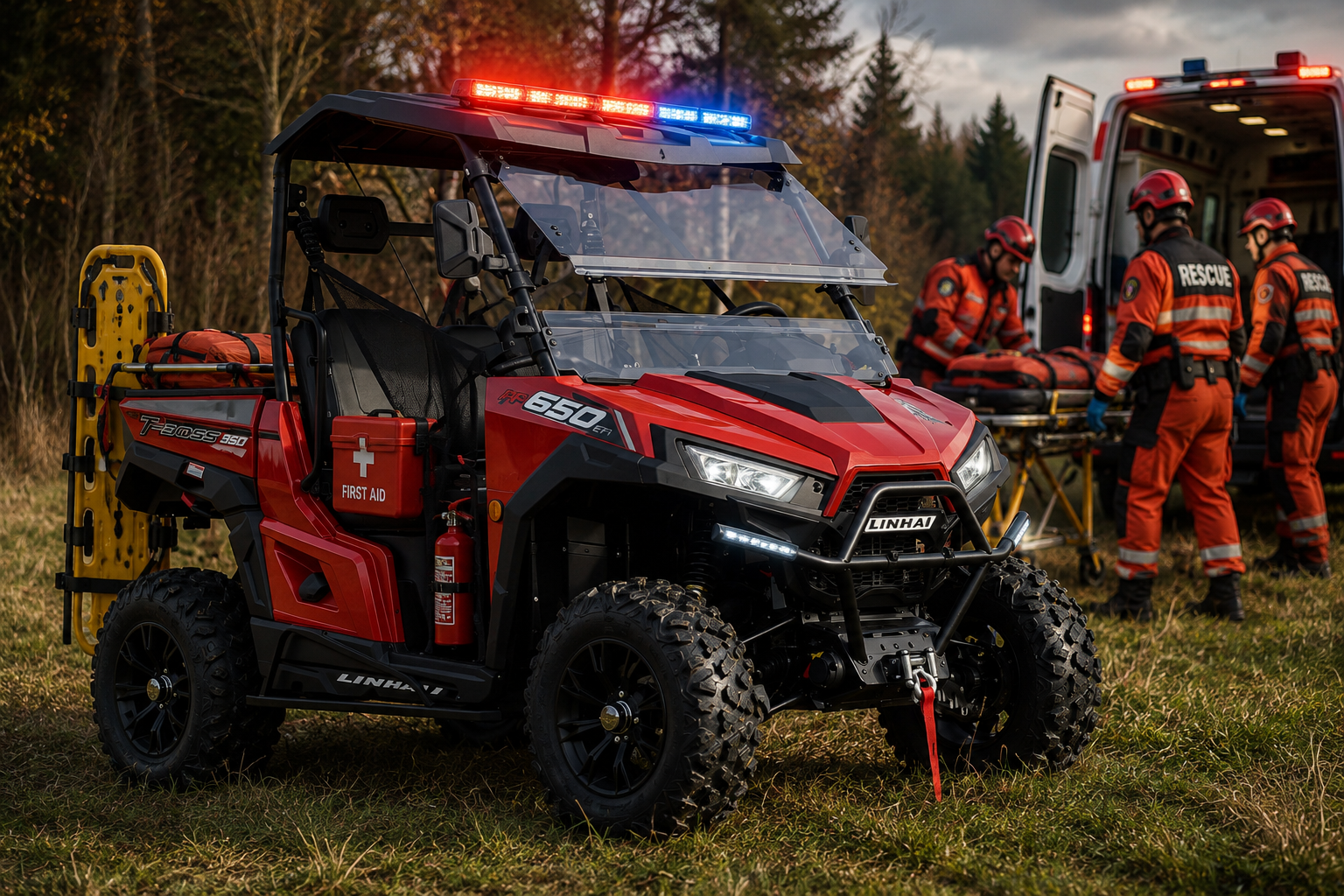 UTV for emergency and rescue support